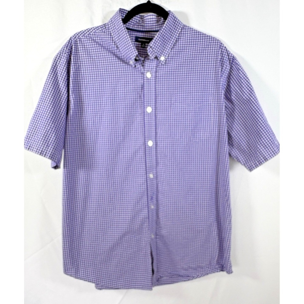 Croft & Barrow shirt size L short sleeve button up check